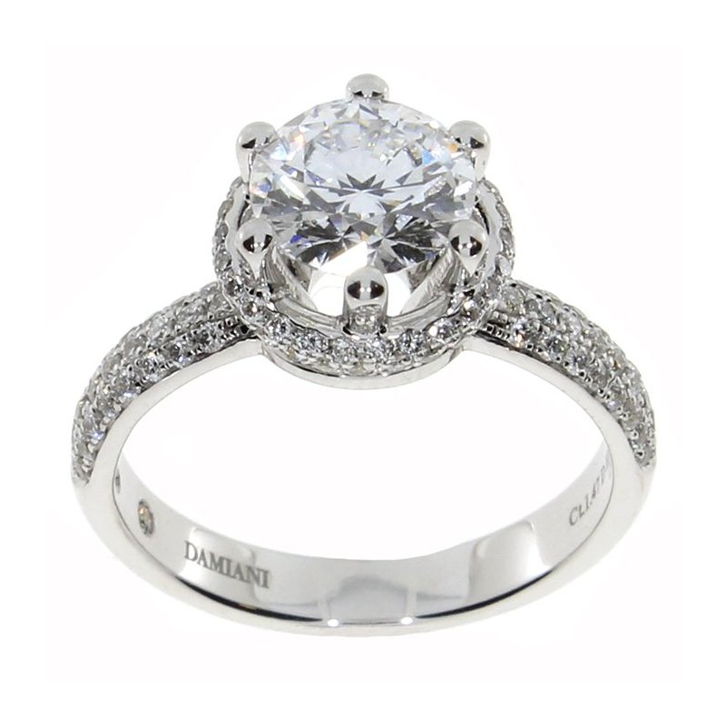 Damiani - Anelli Minou Full Pave' - Oro Bianco - Diamante