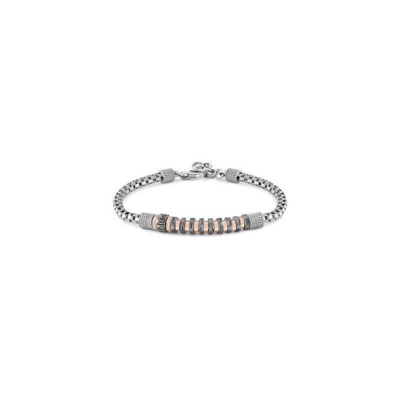 Bliss - Bracciale Explorer - Argento - Nero