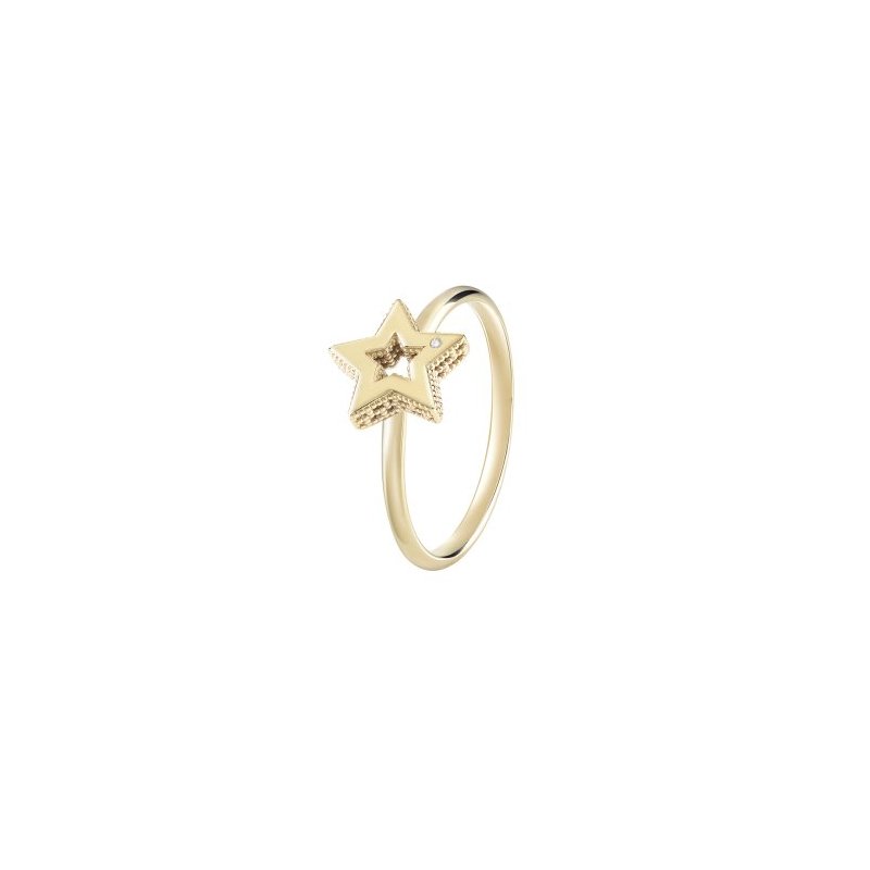 Bliss - Anello Oro Giallo 9Kt - Diamante