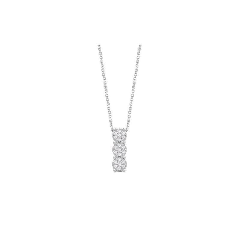 Bliss - Collana Caresse - Oro Bianco - Diamanti
