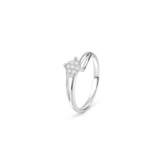 Bliss - Anello Caresse - Oro Bianco - Diamanti