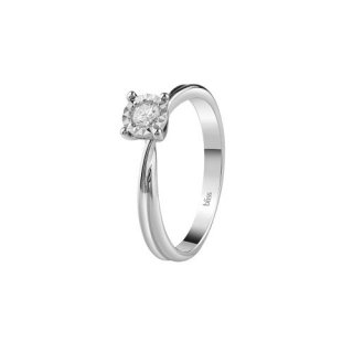 Bliss - Anello Rugiada - Oro Bianco - Diamante