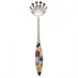 Modigliani - Servispaghetti Pop Cerchi - Ceramica - Inox