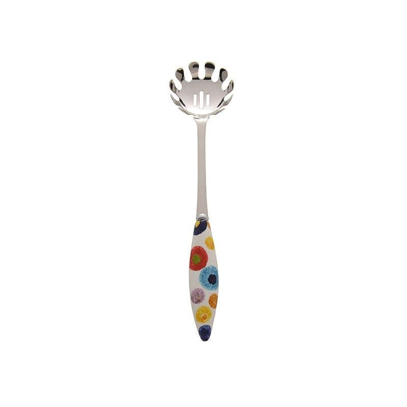 Modigliani - Servispaghetti Pop Cerchi - Ceramica - Inox