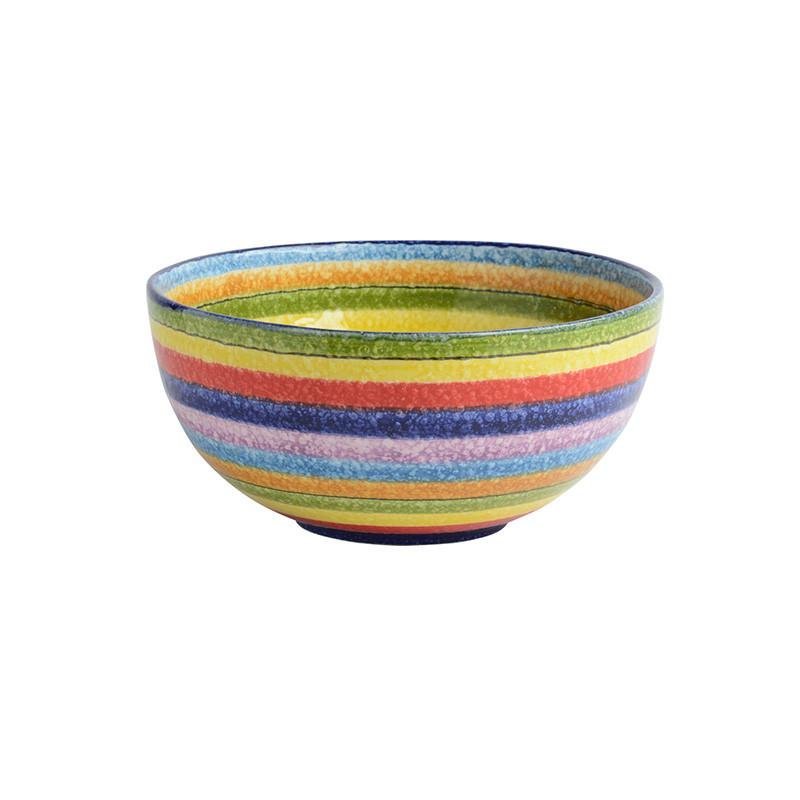 Modigliani - Insalatiera Pop Righe - Ceramica - 26Cm