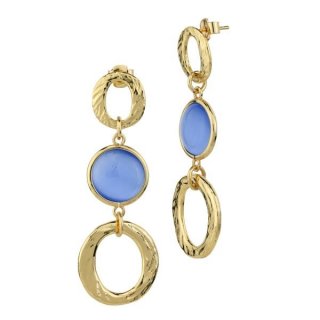 Boccadamo - Orecchini Pendenti - Oro Giallo - Cristalli Blu