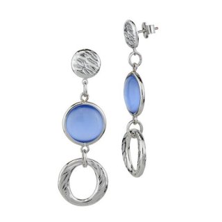 Boccadamo - Orecchini Xor755B - Cristalli Blu - Bronzo