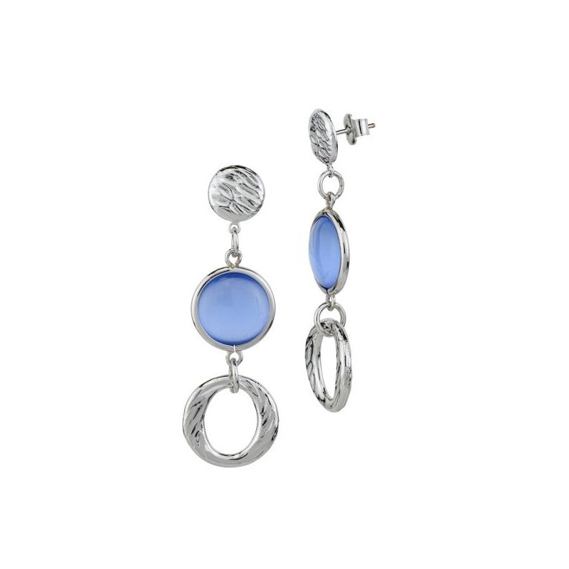 Boccadamo - Orecchini Xor755B - Cristalli Blu - Bronzo