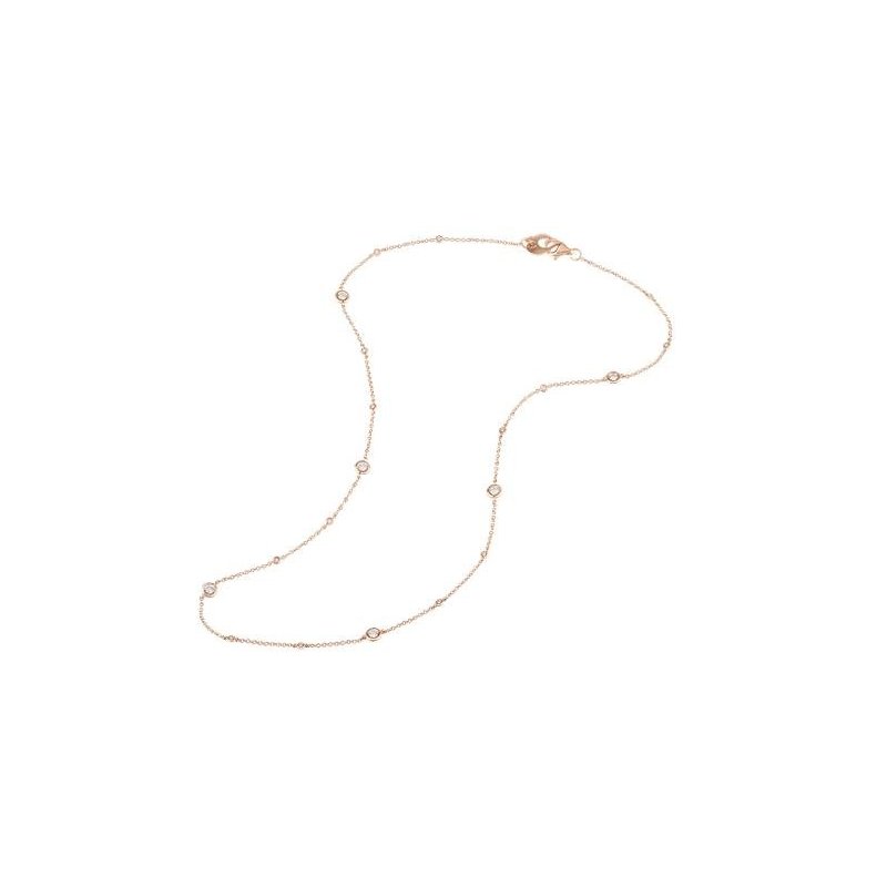 Chantecler - Collana Capri - Oro Rosa - Diamanti