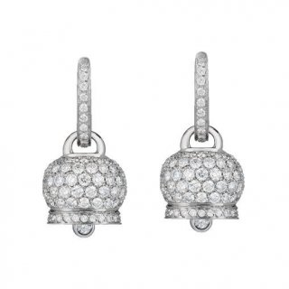 Chantecler - Orecchini Campanelle - Oro Bianco - Diamanti