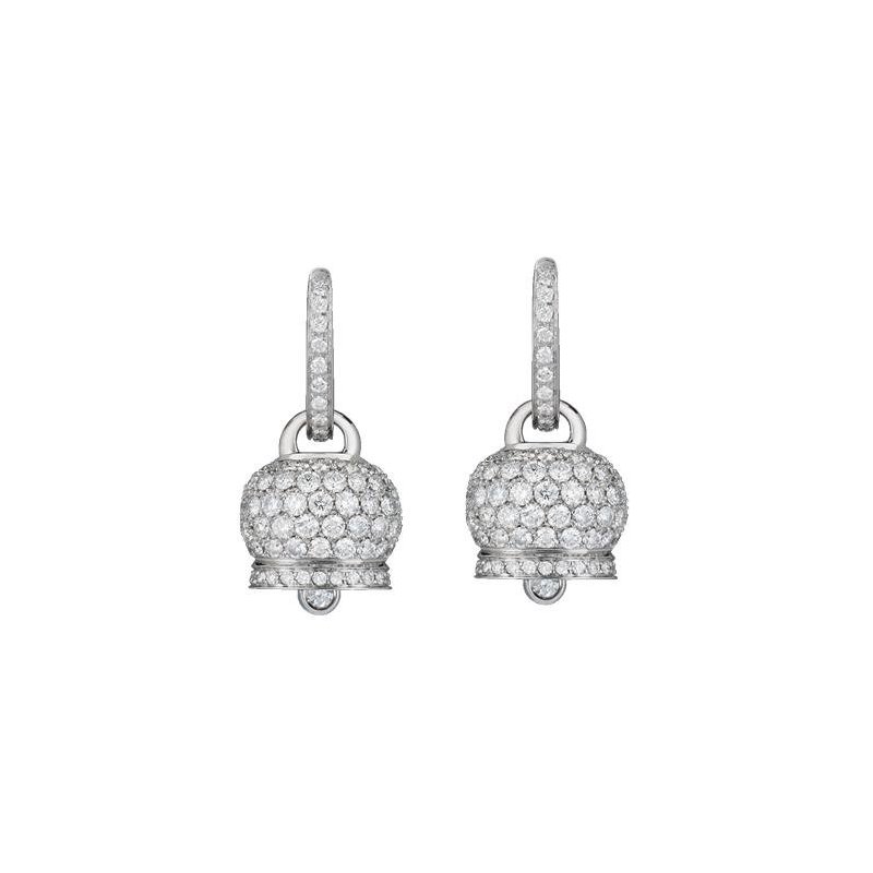 Chantecler - Orecchini Campanelle - Oro Bianco - Diamanti