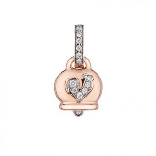 Chantecler - Ciondolo Campanella - Oro Rosa - Diamanti