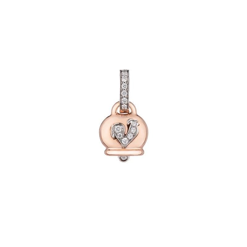 Chantecler - Ciondolo Campanella - Oro Rosa - Diamanti