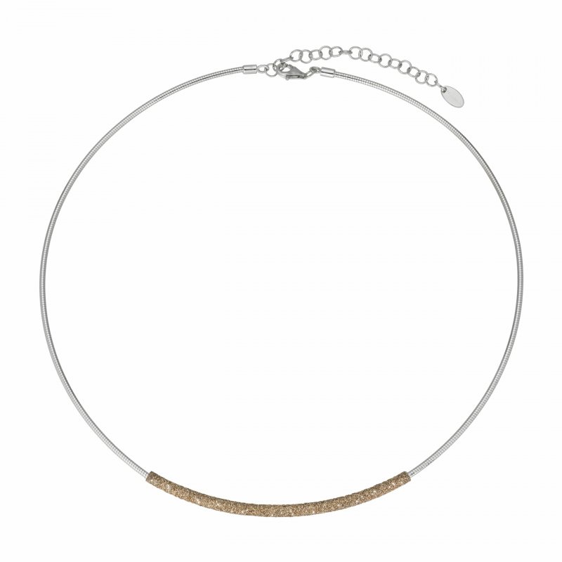 Pesavento - Collana Polvere - Argento Rodio - Giallo