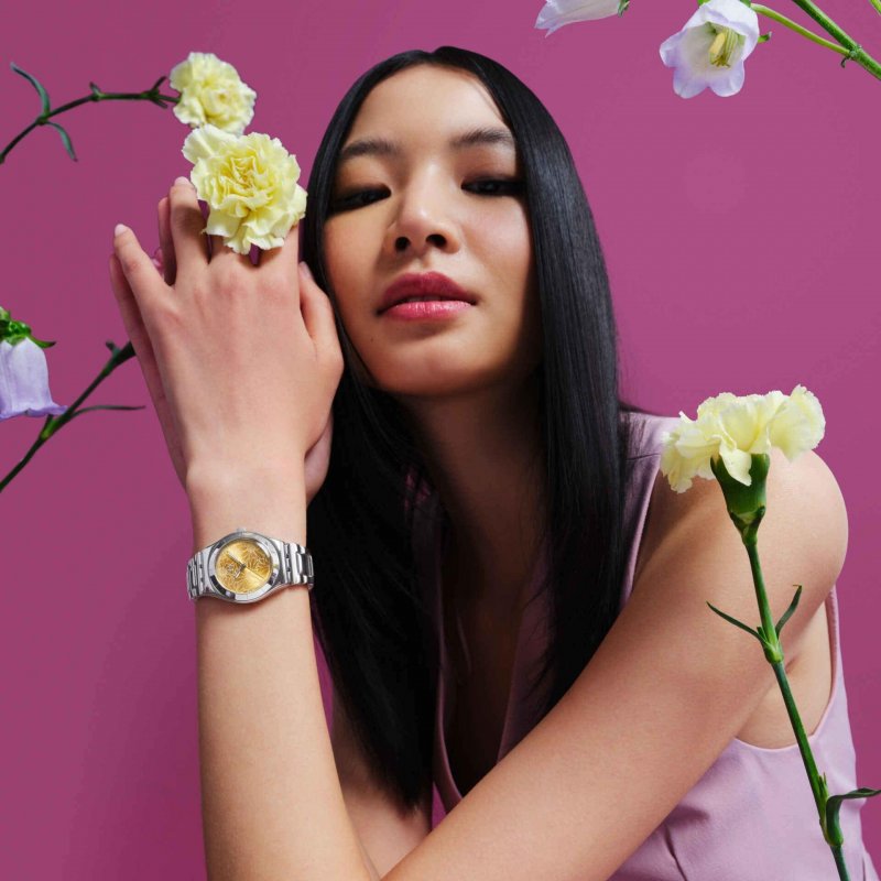 Swatch - Petal Swirl - Orologio In Acciaio - Giallo