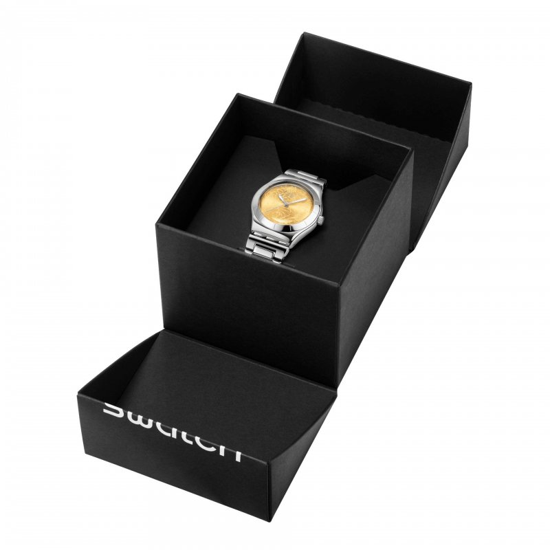 Swatch - Petal Swirl - Orologio In Acciaio - Giallo