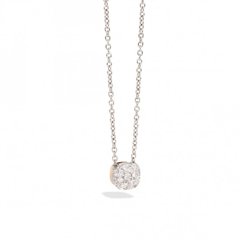 Pomellato - Collana Nudo Petit - Oro Bianco - Diamanti