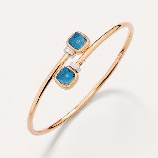 Pomellato - Bracciale Nudo Mini - Topazio Blu