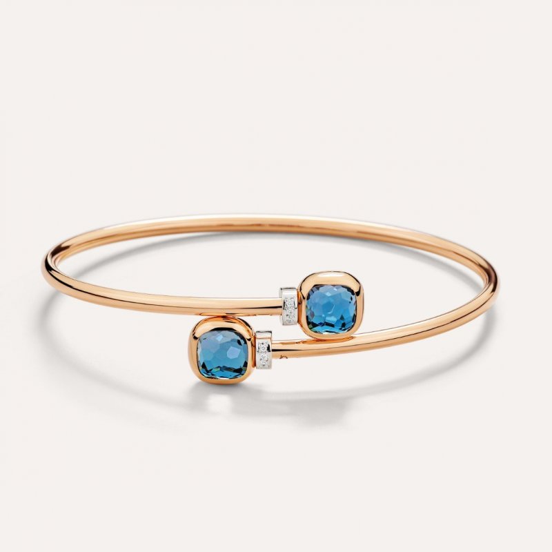 Pomellato - Bracciale Nudo Mini - Topazio Blu