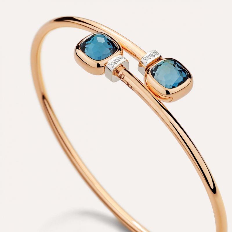 Pomellato - Bracciale Nudo Mini - Topazio Blu