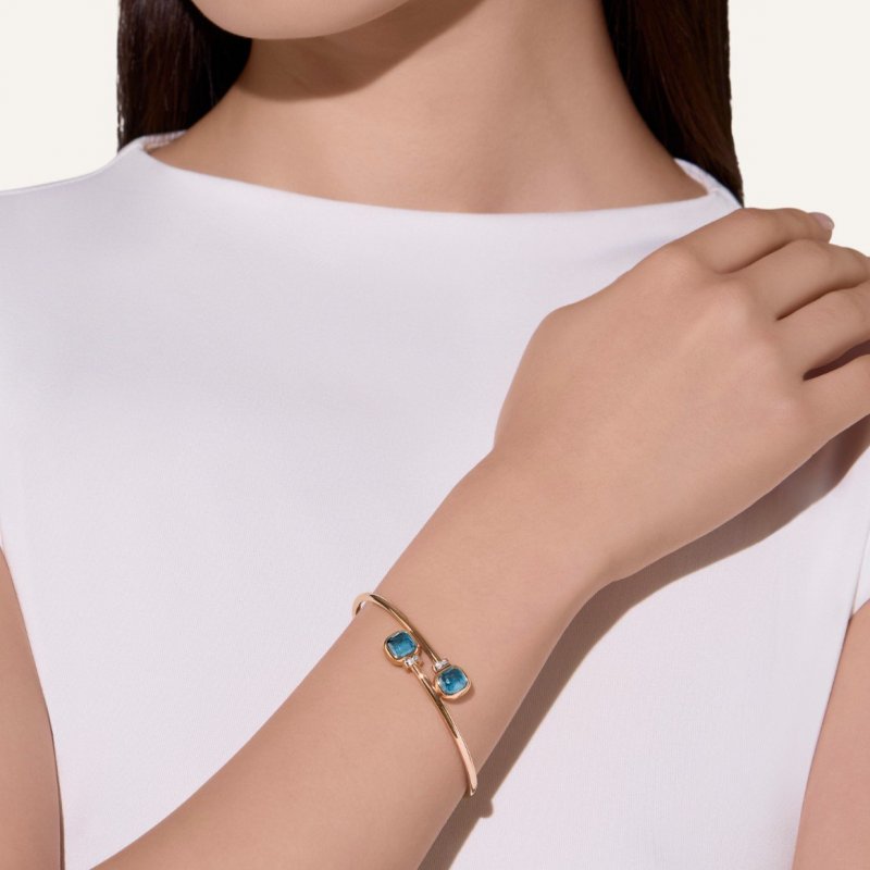 Pomellato - Bracciale Nudo Mini - Topazio Blu