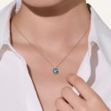 Pomellato - Collana Nudo Mini - Topazio Blu - Oro Rosa
