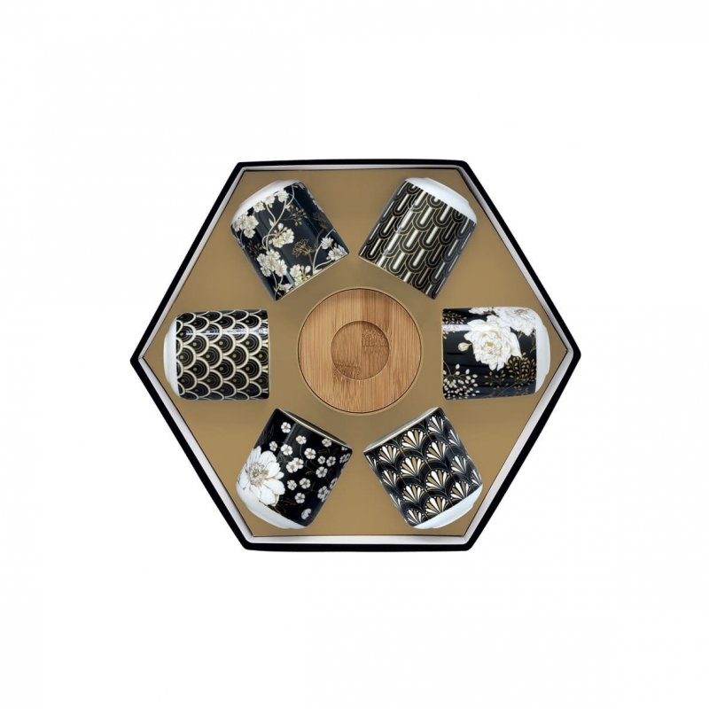 Easy Life - Set Bicchierini Caffè - Art Deco - Bambù
