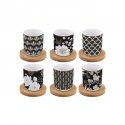Easy Life - Set Bicchierini Caffè - Art Deco - Bambù