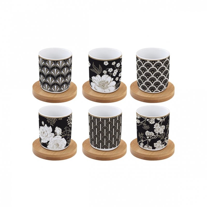Easy Life - Set Bicchierini Caffè - Art Deco - Bambù