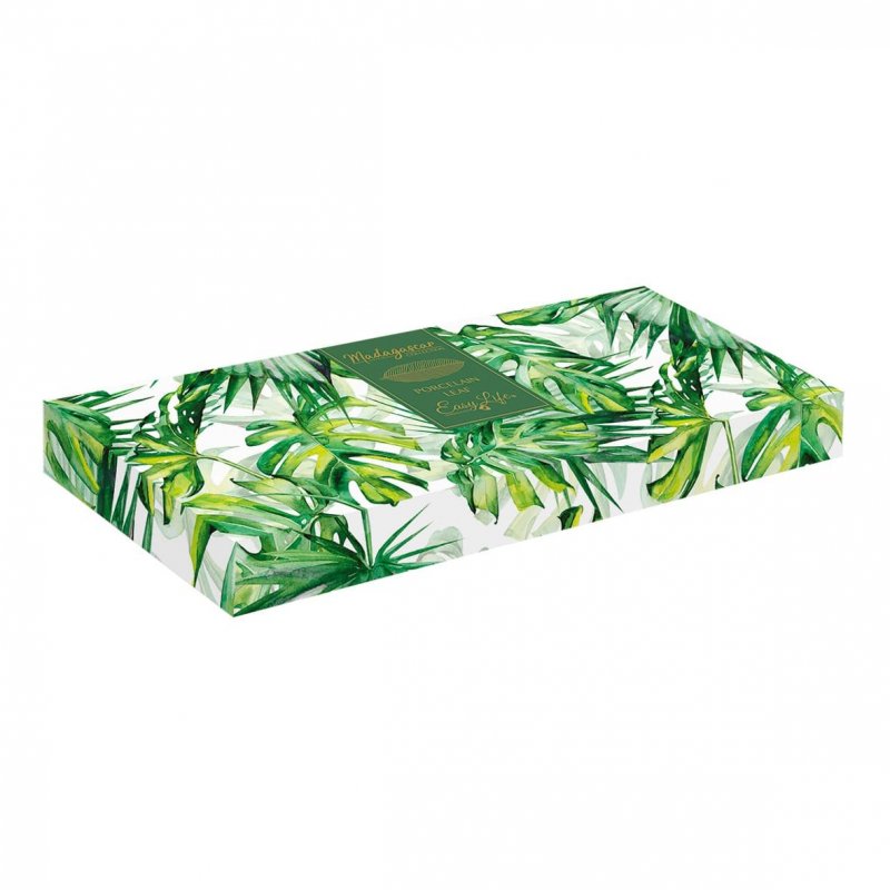 Easy Life - Foglia In Porcellana - 39X16 Cm - Leaves Light Green