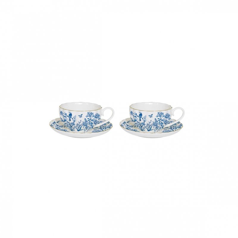 Easy Life - Set Tazzine Paradise - Porcellana - Blu