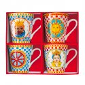 Easy Life - Set 4 Mug Sicily - Porcellana - Tradizione