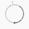 Kidult - Bracciale Uomo - Acciaio E Agata Grigia