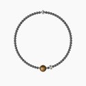 Kidult - Bracciale Uomo - Pvd Gunmetal - Occhio Di Tigre