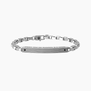 Kidult - Bracciale Rigido Uomo - Acciaio Satinato
