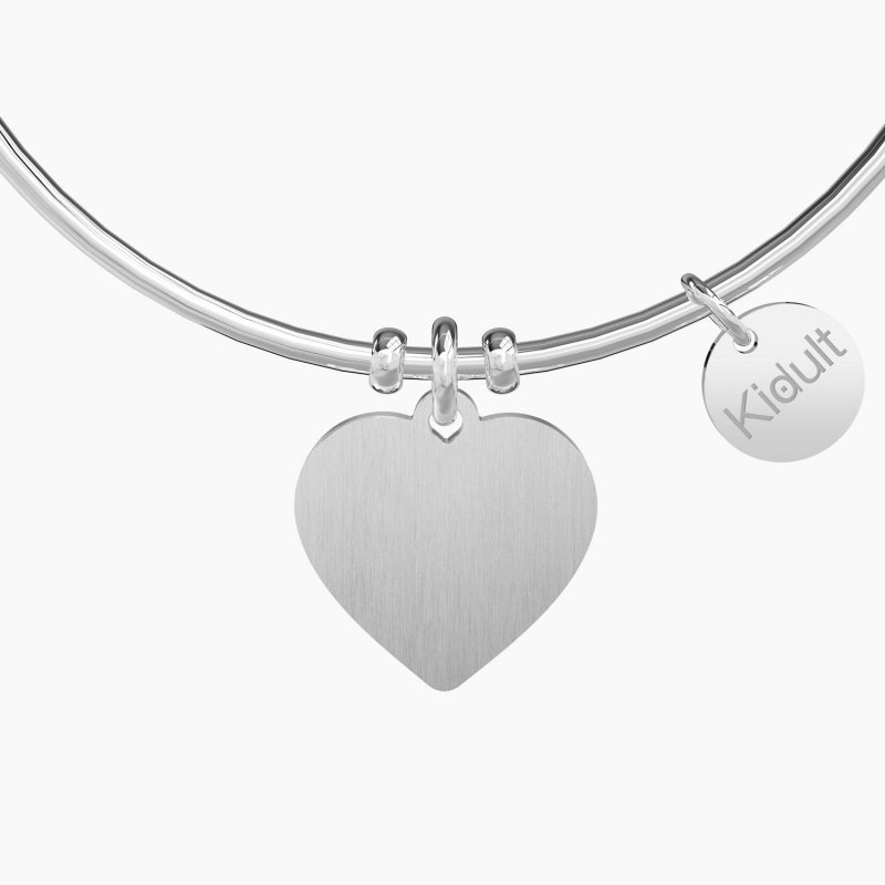 Kidult - Bangle Amor Vincit Omnia - Acciaio - Cristallo