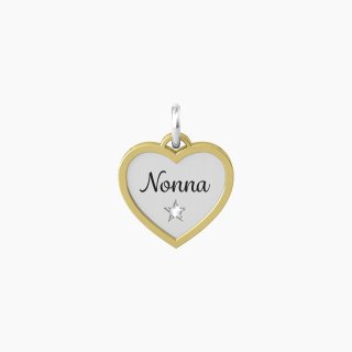 Kidult - Ciondolo Cuore Abuela - Acciaio - Cristallo