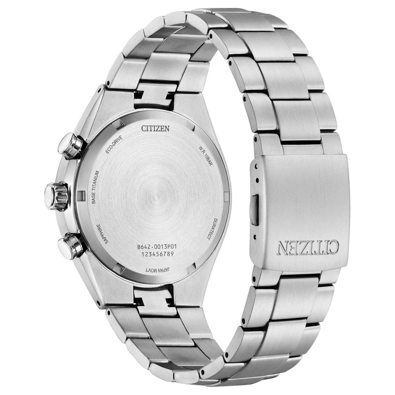 Citizen - Crono Super Titanio 7090 - Titanio - Bianco