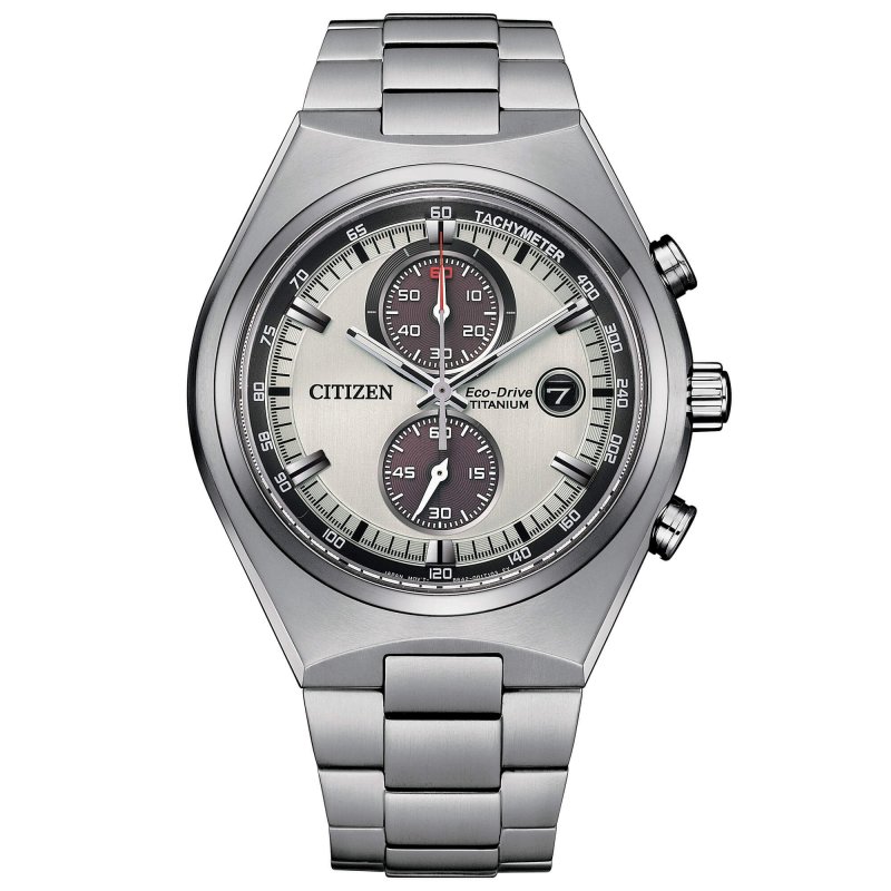Citizen - Crono Super Titanio 7090 - Titanio - Bianco