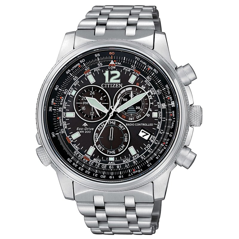 Citizen - Crono Pilot - Acciaio - Radiocontrollato