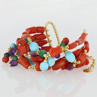 Nivy - Bracciale Tracy - Corallo - Argento