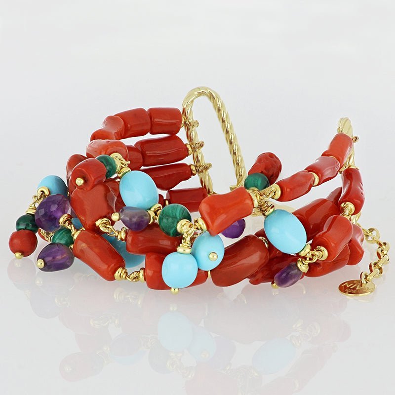 Nivy - Bracciale Tracy - Corallo - Argento