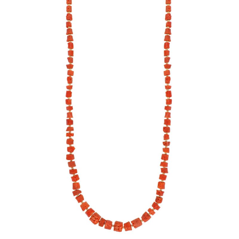 Nivy - Collana Corallo Felicity - Argento 925 - Oro