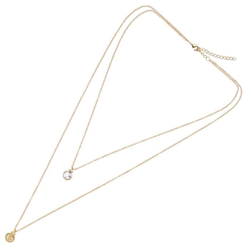 Ottaviani - Collana Doppio Filo - Dorata - Cubic Zirconia