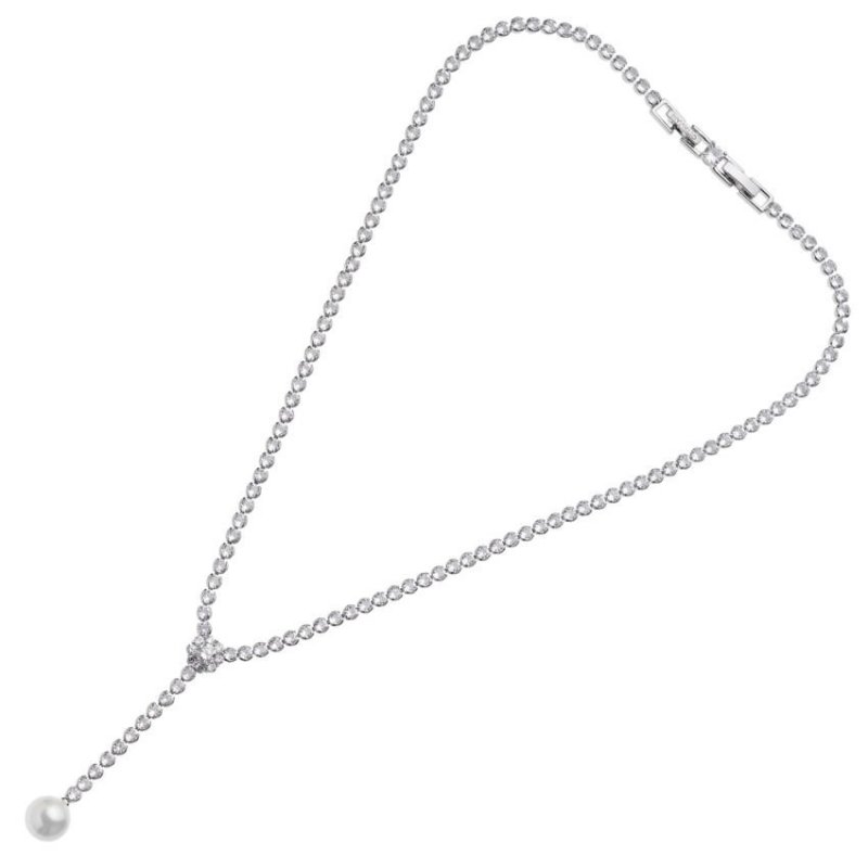 Ottaviani - Collana Rodiata - Cubic Zirconia - Perle