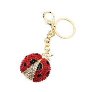 Ottaviani - Portachiavi Coccinella - Acciaio Con Strass