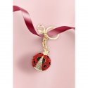 Ottaviani - Portachiavi Coccinella - Acciaio Con Strass