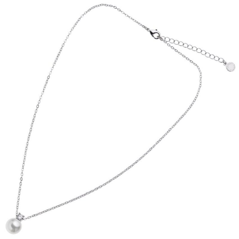 Ottaviani - Collana Rodiata - Cubic Zirconia - Perla