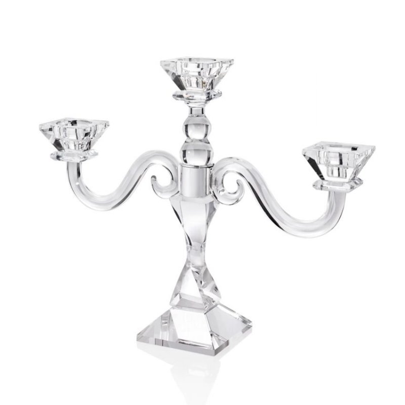 Ottaviani - Candeliere In Cristallo - 3 Fiamme - 33X10X32 Cm