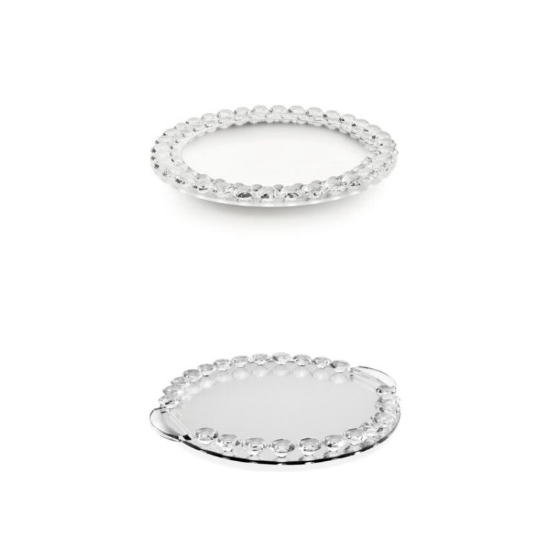 Ottaviani - Vassoio Cristallo - Strass - Cm.30